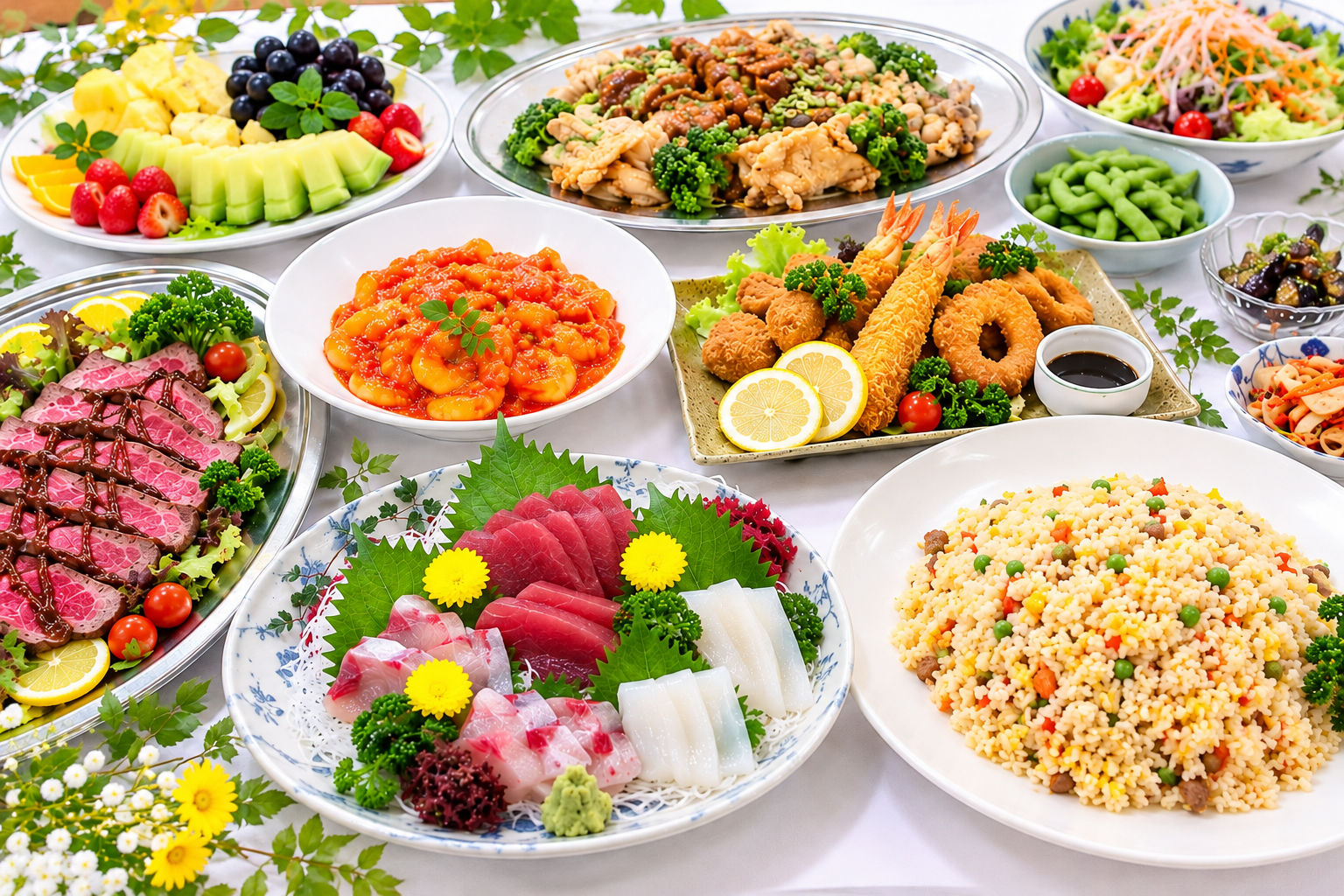 懇親会の料理